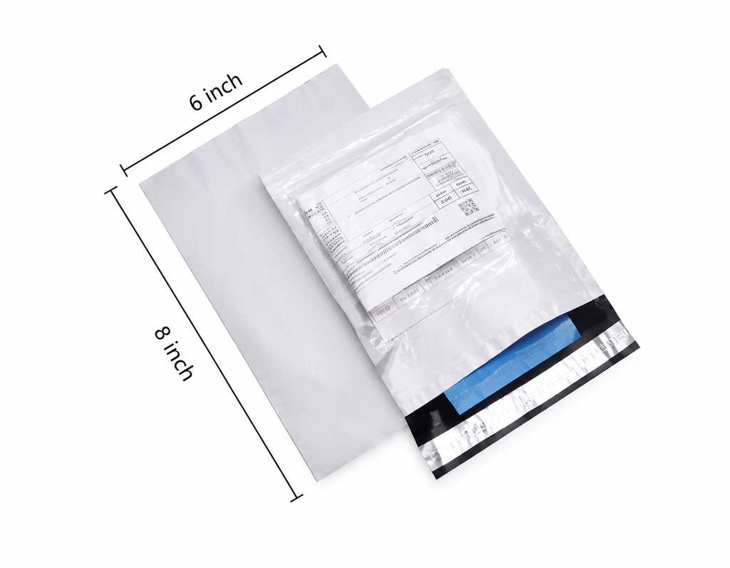 Plain Courier Bag With POD 6x8
